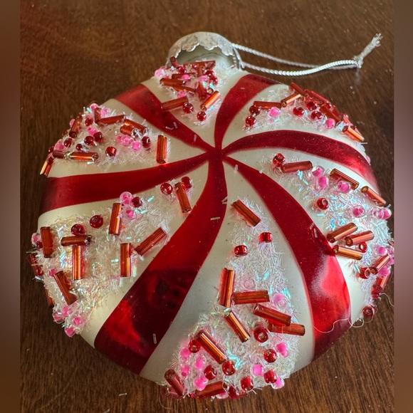 Blown glass peppermint, candy ornaments - Picture 2 of 4